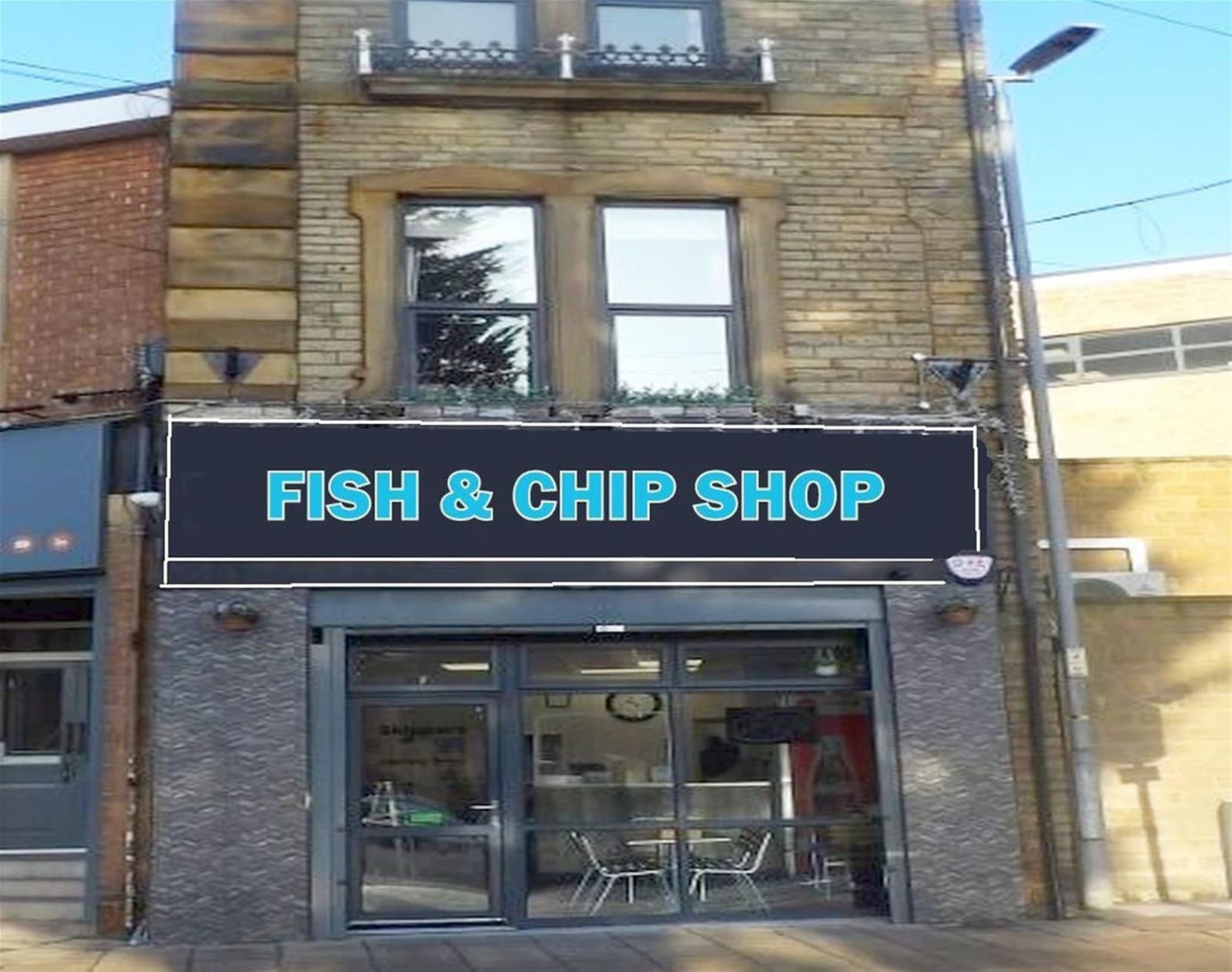 Freehold fish & chip shop with duplex apartment, Cleckheaton — Fish & chip shop for sale in Cleckheaton, Yorkshire