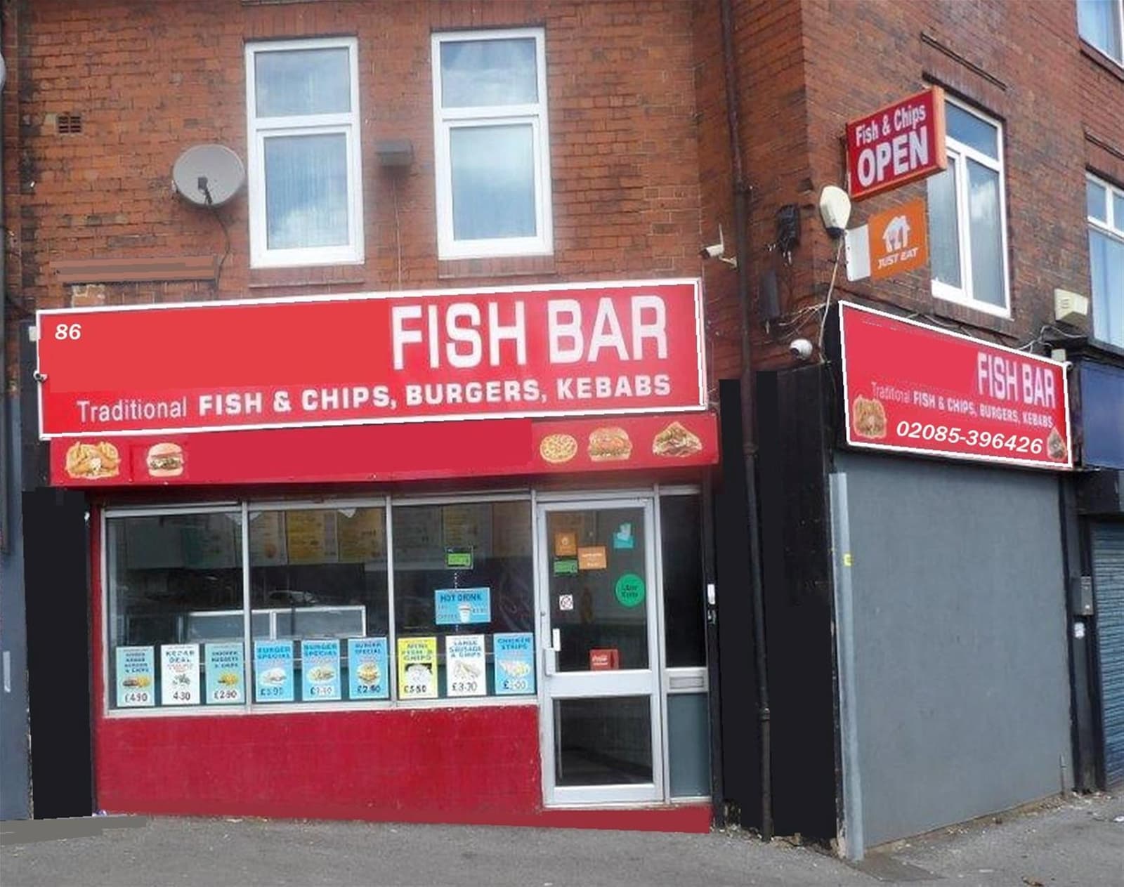 Long-established hot food takeaway with 4-bed flat, Sheffield — Fish & chip shop for sale in Sheffield, Yorkshire